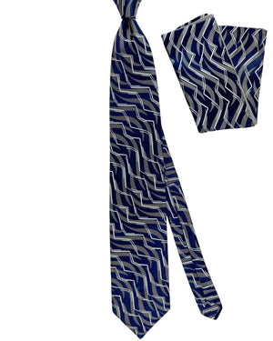 Zilli Tie & Matching Pocket Square Set