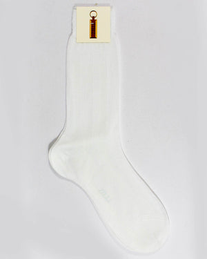 Zilli Dress Socks White 