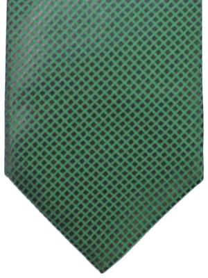 Isaia Napoli Tie Green Check