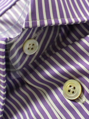 Kiton Dress Shirt White Purple 