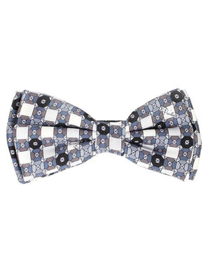 Emilio Pucci Silk Bow Tie Gray