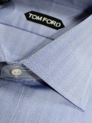 Tom Ford Dress Shirt Lapis Blue Gray Design