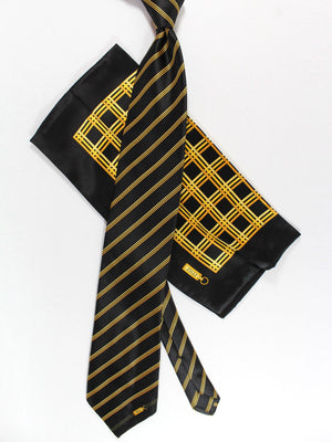 Zilli designer Extra Long Tie & Matching Pocket Square Set