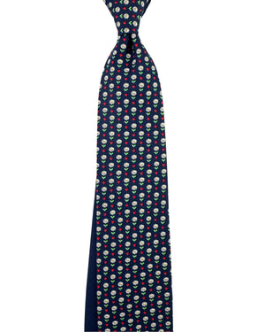 Thomas Pink Tie Navy Mini Flowers - Novelty Design