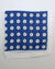 Luigi Borrelli Linen Pocket Square Royal Blue Dots