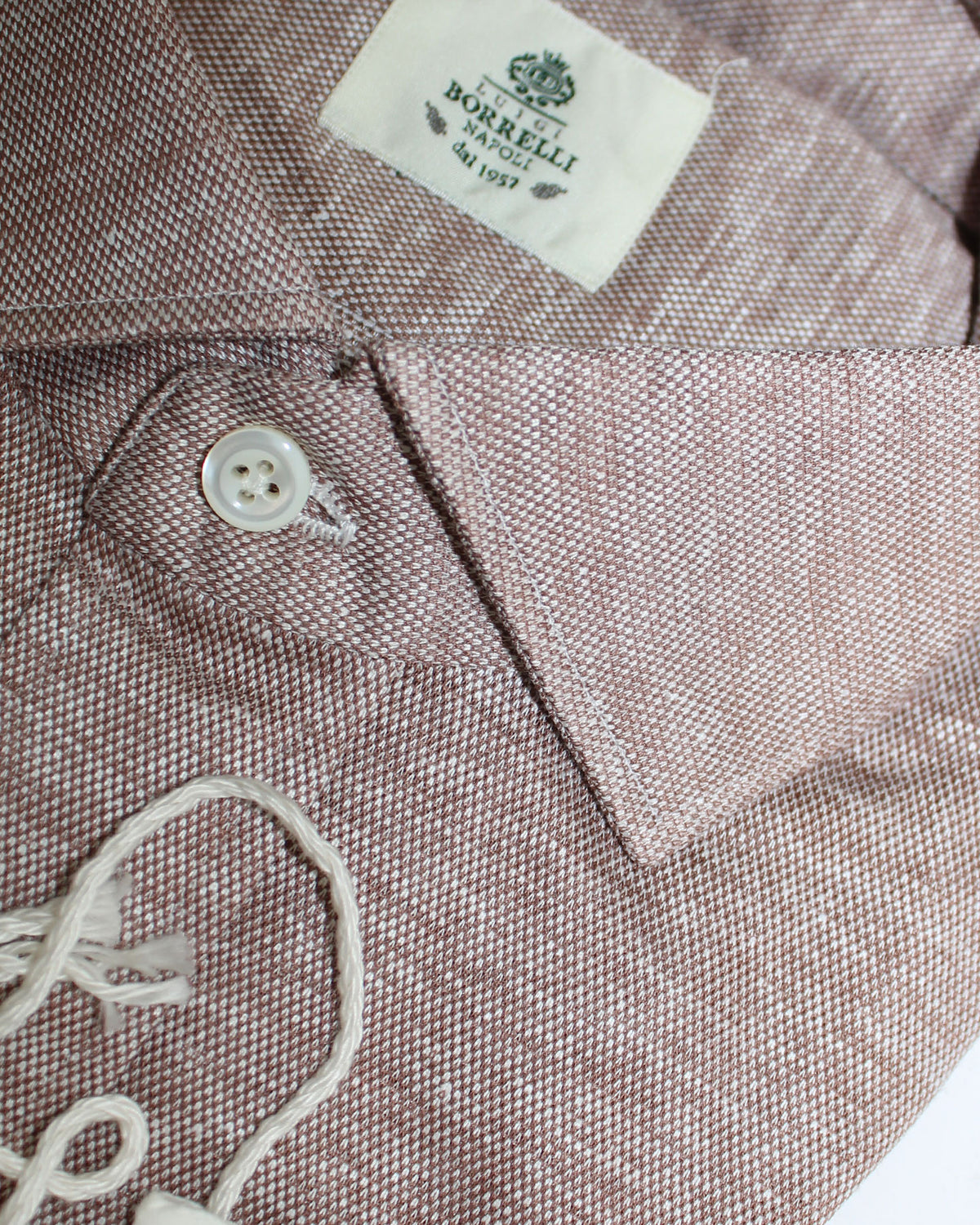 Borrelli Long Sleeve Polo Shirt New