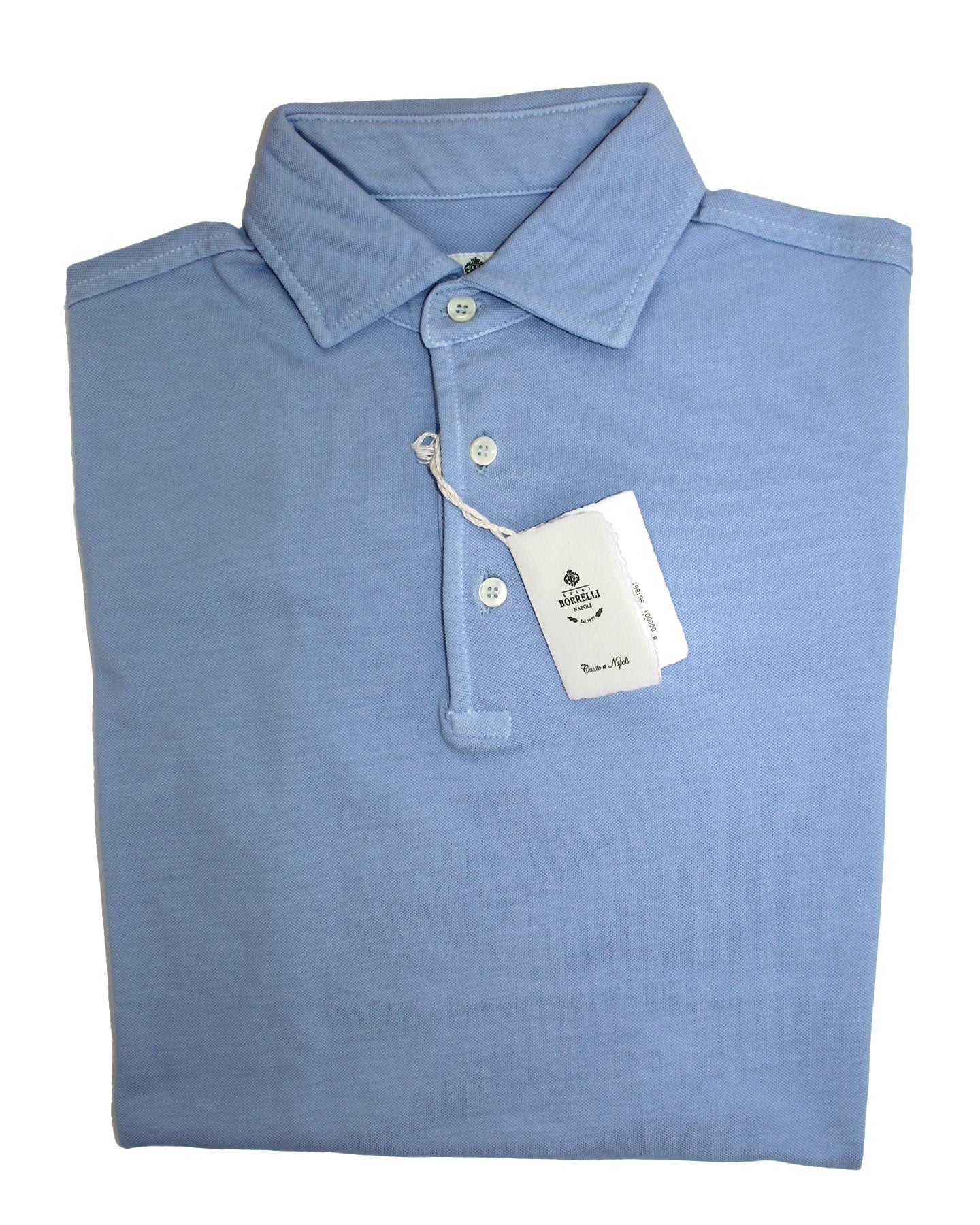 Luigi Borrelli Polo Shirt Blue 