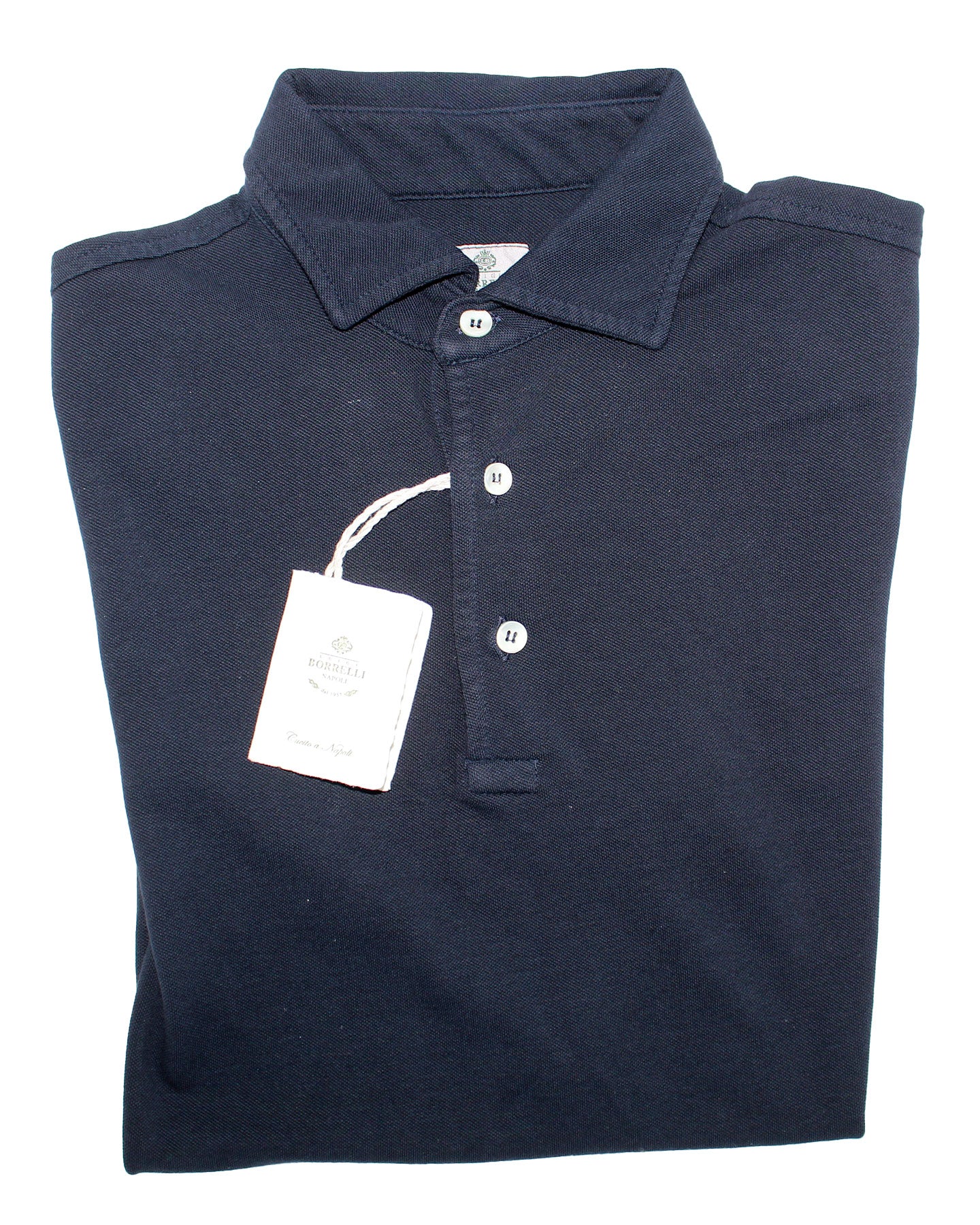 Luigi Borrelli Polo Shirt Navy 