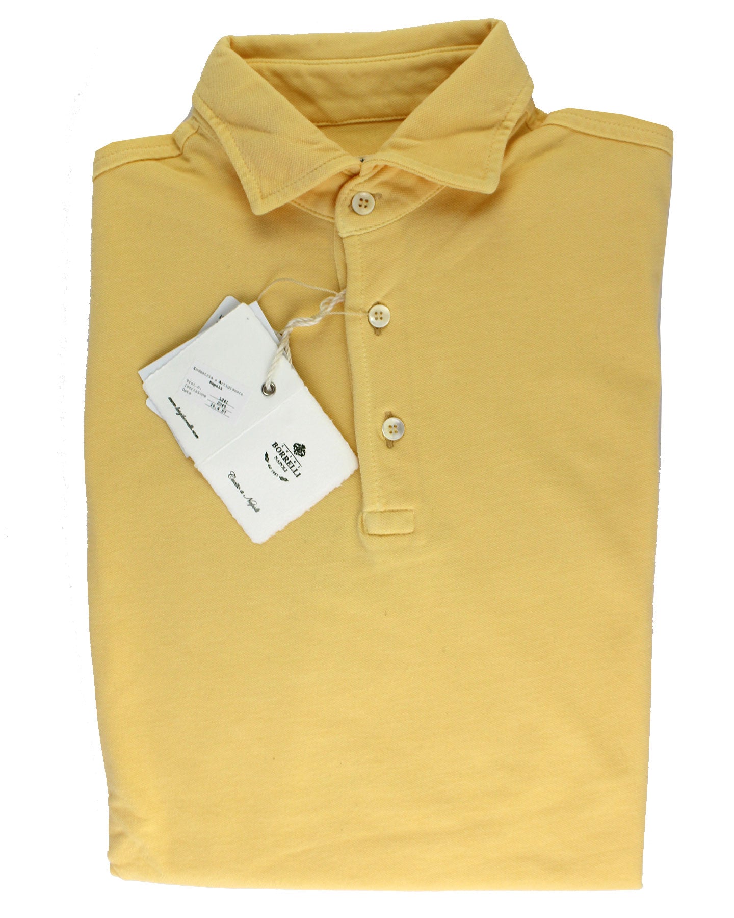 Luigi Borrelli Polo Shirt Yellow 