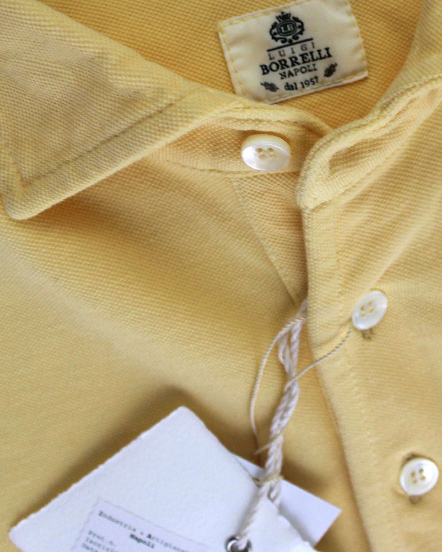 Luigi Borrelli Polo Shirt Yellow 