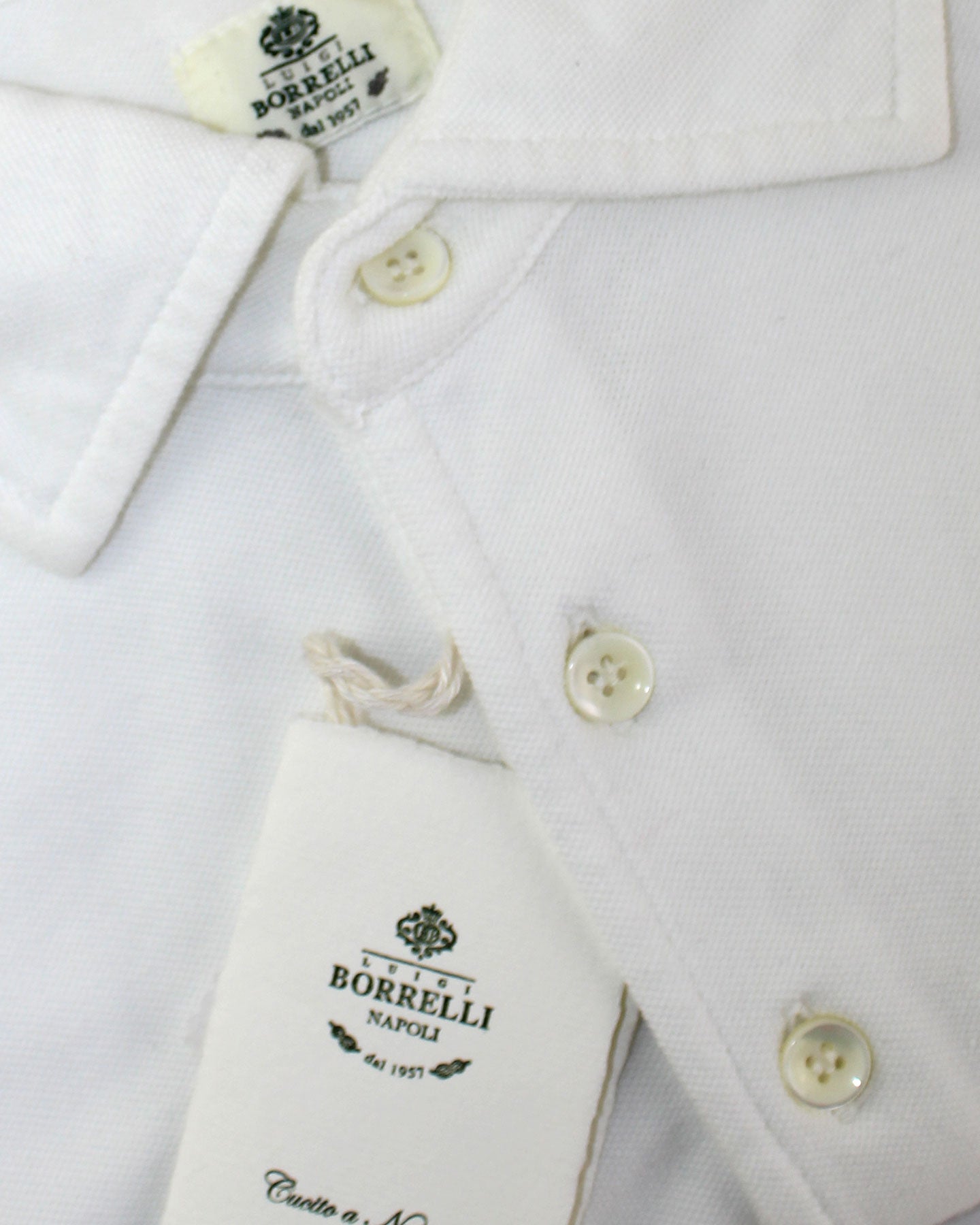 Luigi Borrelli Polo Shirt White 