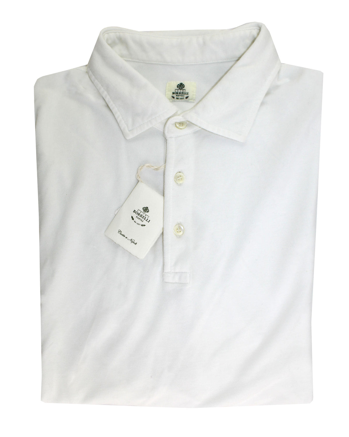 Luigi Borrelli Polo Shirt White 