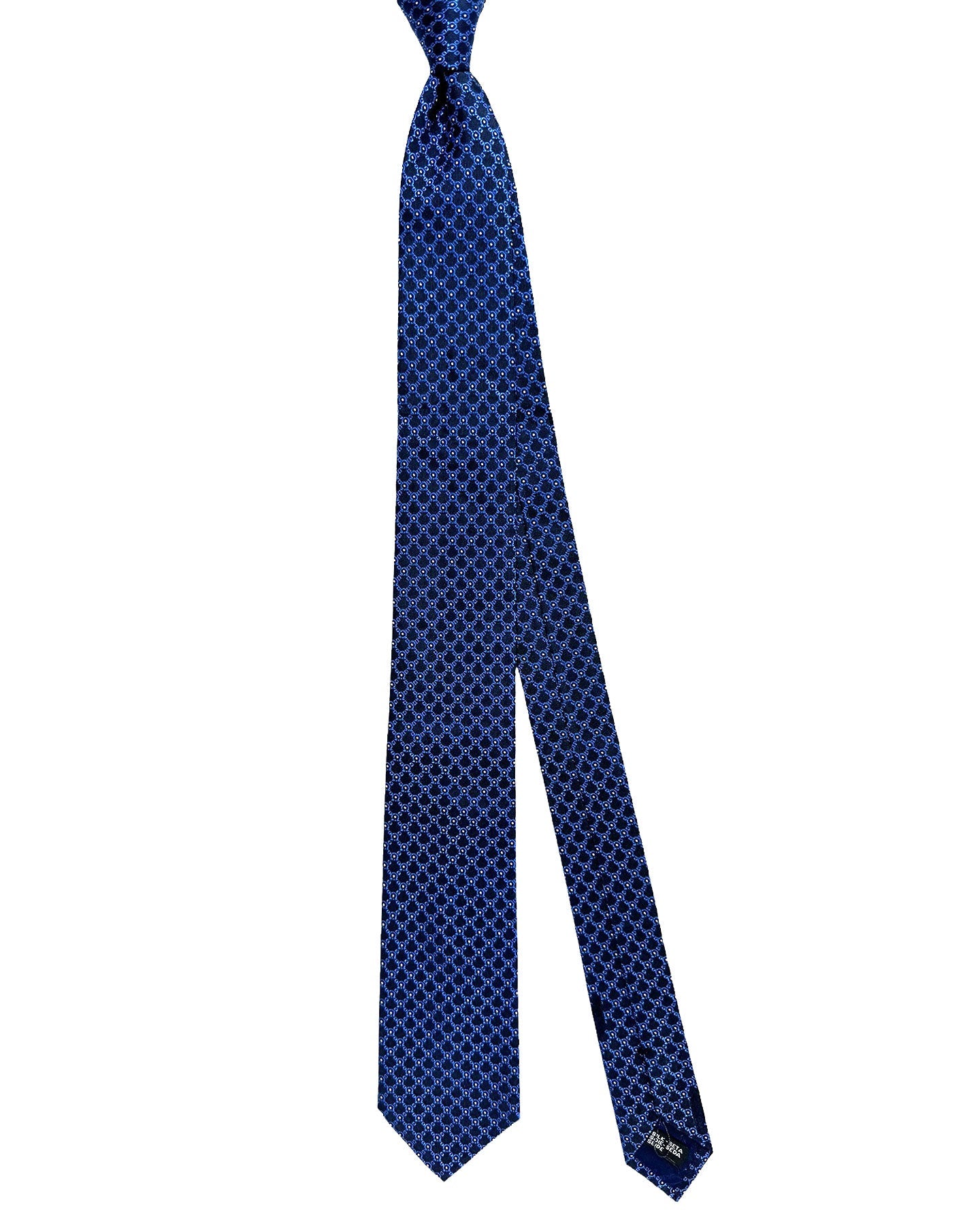 Salvatore Ferragamo Silk Tie Navy Blue Gancini - Narrow Necktie