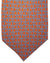 Salvatore Ferragamo Tie Orange Interlocking Gancini