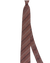 Luigi Borrelli Silk Tie Brick Red Stripes SALE