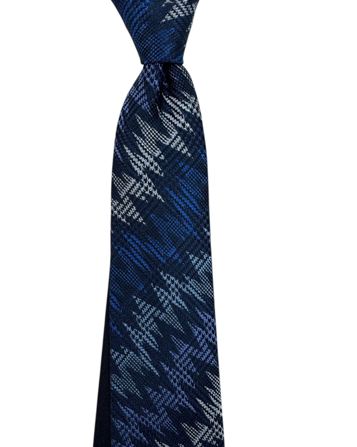 Missoni Tie Navy Blue Grey Cobalt Zig Zag