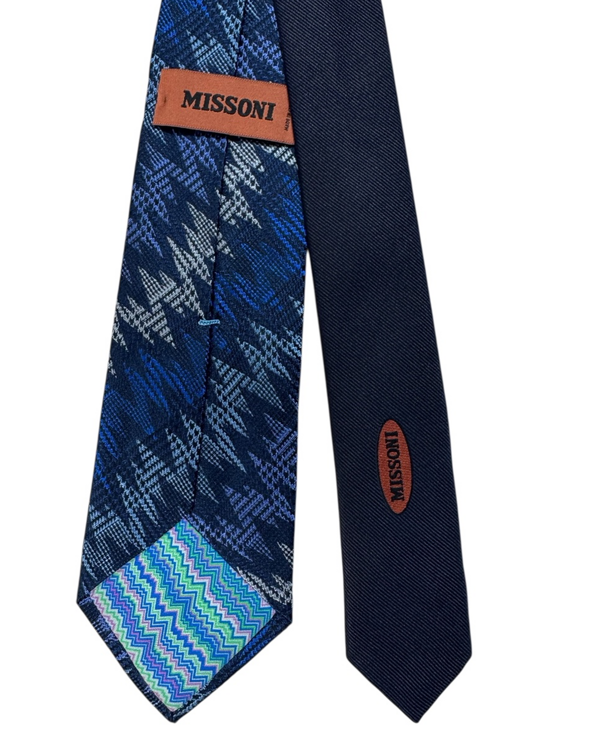 Missoni Tie Navy Blue Cobalt 