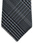 Tom Ford Tie Black Gray Plaid Check - Wide Necktie