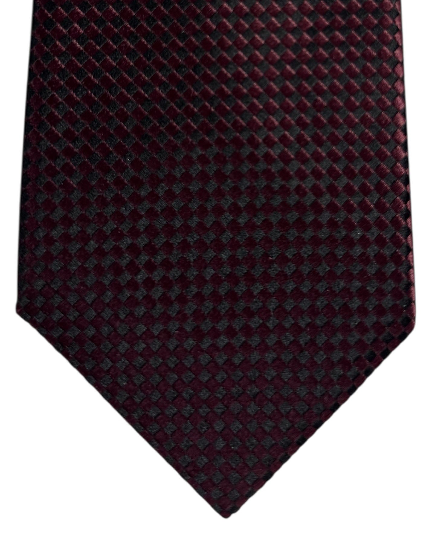Tom Ford Tie Maroon Pattern   - Wide Necktie