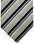 Luigi Borrelli Silk Tie Silver Black Tan Diagonal Stripe