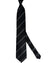 Tom Ford Tie Black & Gray Herringbone Stripes  - Wide Necktie