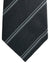 Tom Ford Tie Black & Gray Herringbone Stripes  - Wide Necktie