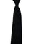 Armani Necktie Solid Black Textured Weave