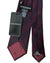 Armani Tie Black Bordeaux Textured Stripes