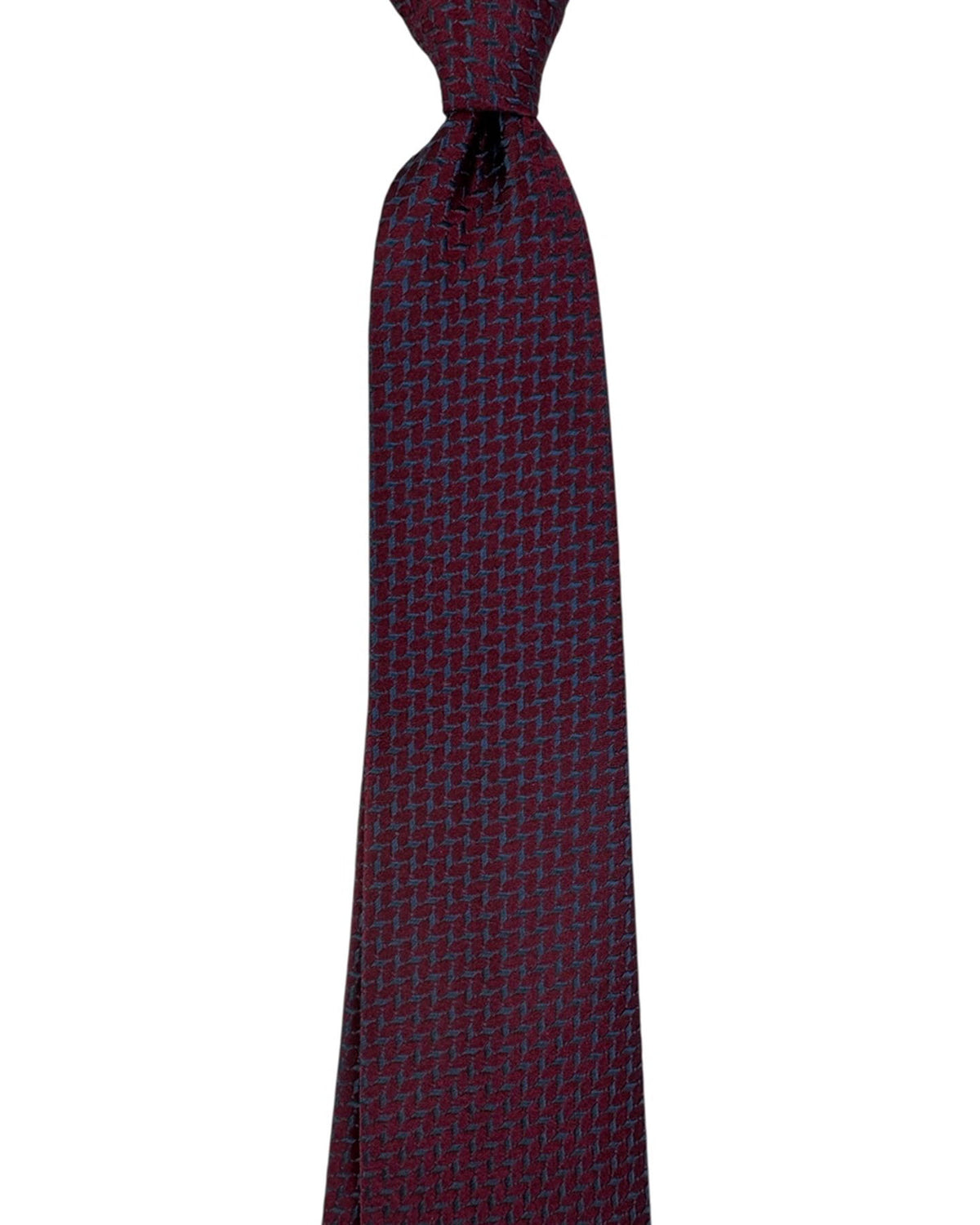 Armani Tie Maroon Metal Blue Pattern