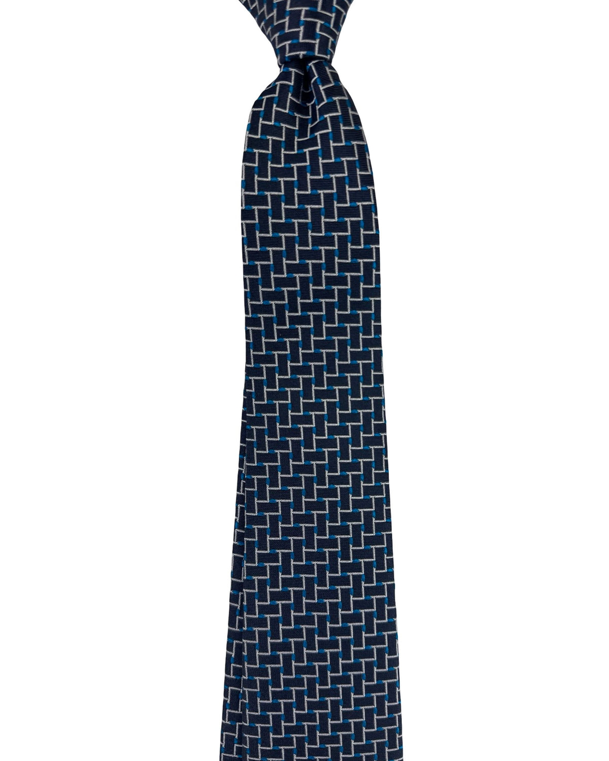 Emporio Armani Tie Black Aqua Silver
