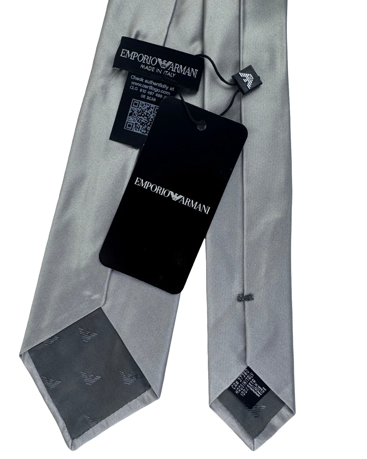 Emporio Armani Tie Solid Gray