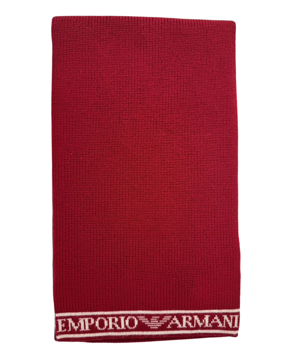 Armani Scarf Bordeaux Logo Edge - Men Collection