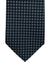 Armani Silk Tie Dark Blue Black Silver Mini Circles