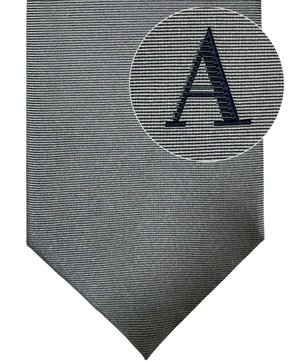 Armani Silk Tie Gray Grosgrain Armani Collezioni