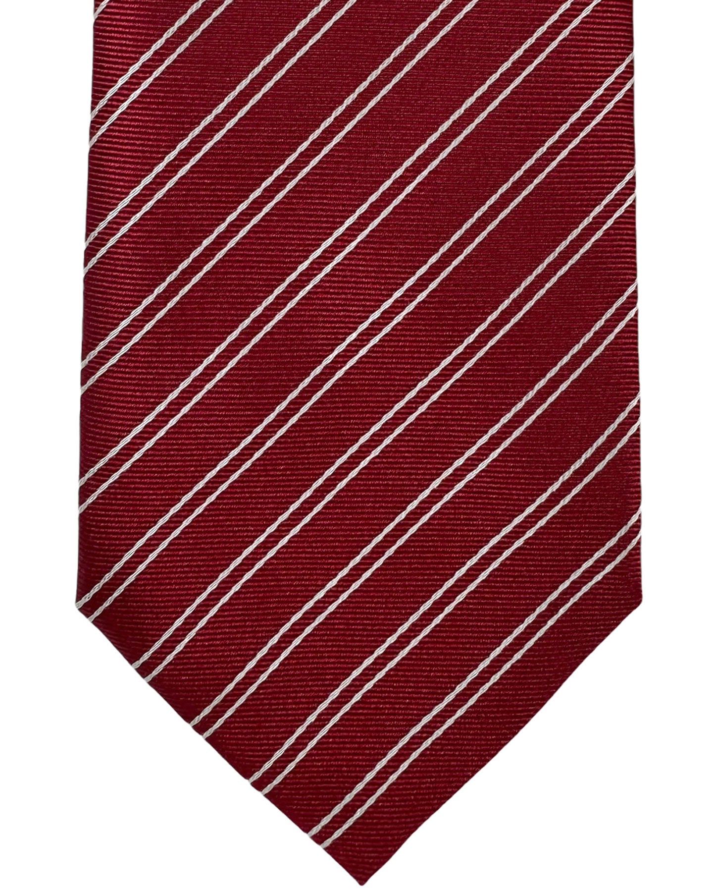 Armani Silk Tie Red Stripes