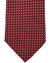 Armani Silk Tie Dark Red white Geometric