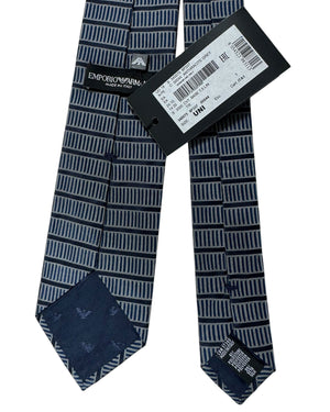 Armani Silk Tie Antracite Gray Design