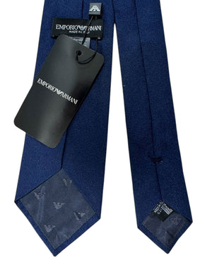 Armani Silk Tie Dark Blue Design