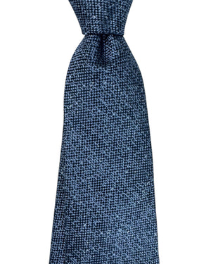 Armani Silk Tie Midnight Blue Pattern