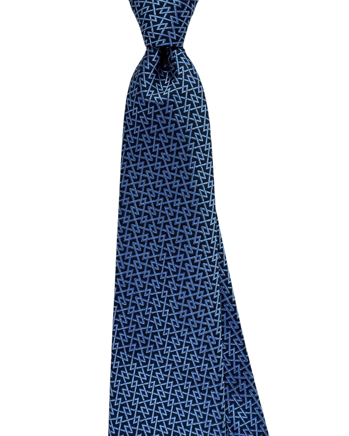 Armani  Navy Blue Geometric Pattern