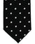 Armani Silk Tie Black Silver Polka Dots