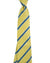 Armani Tie Yellow Blue Stripes - Linen Silk SALE