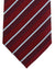 Armani Silk Tie Maroon Stripes