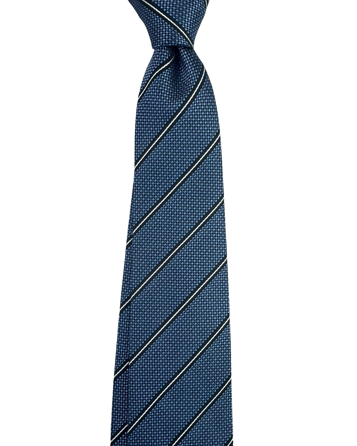 Armani Silk Tie Blue Stripes