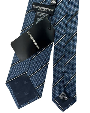 Armani Silk Tie Blue Stripes