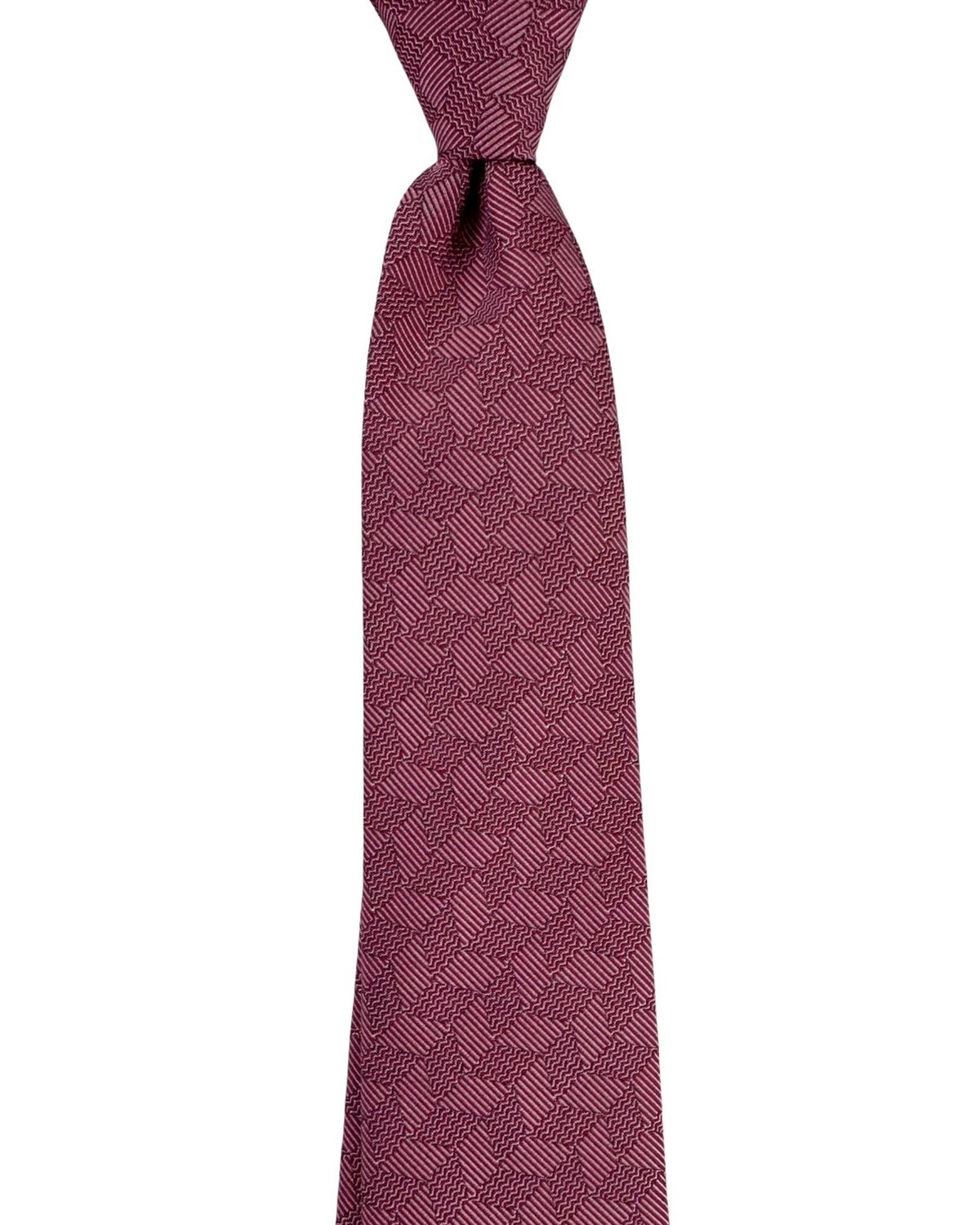 Armani Tie Textured Rose Pink Diamond Pattern