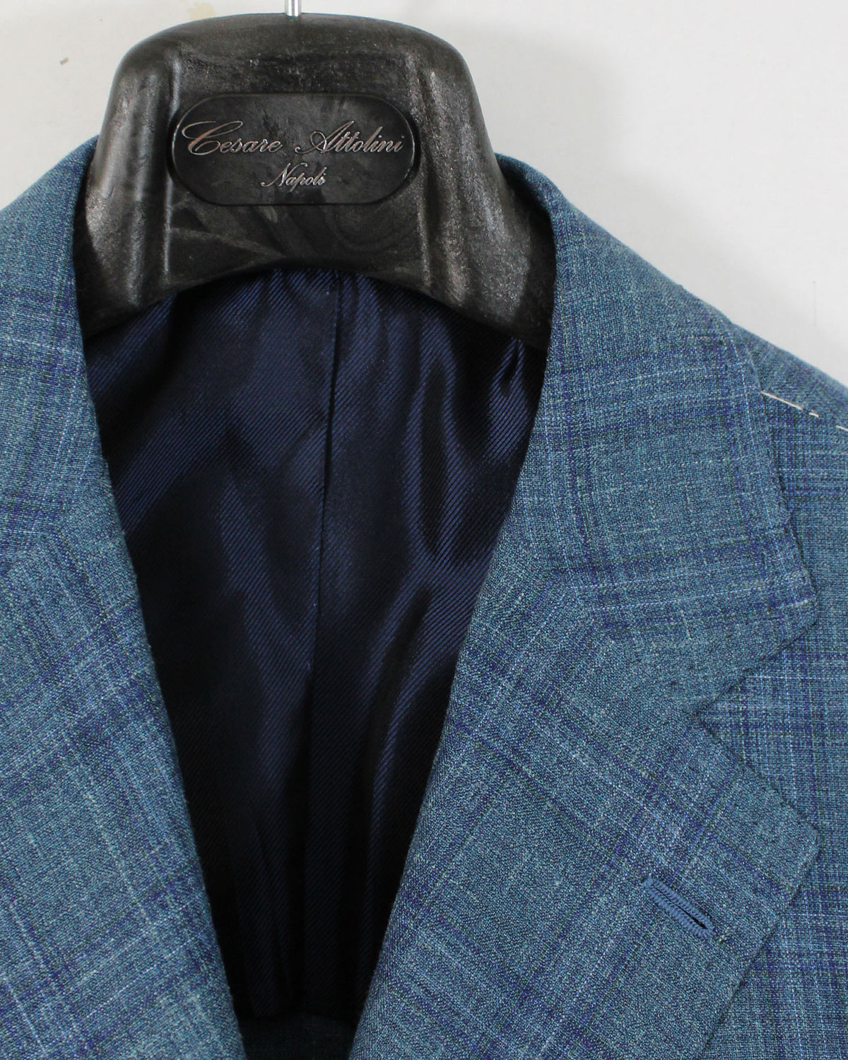 Cesare Attolini Sport Coat Blue Windowpane Blazer EU 56/ US 46 SALE