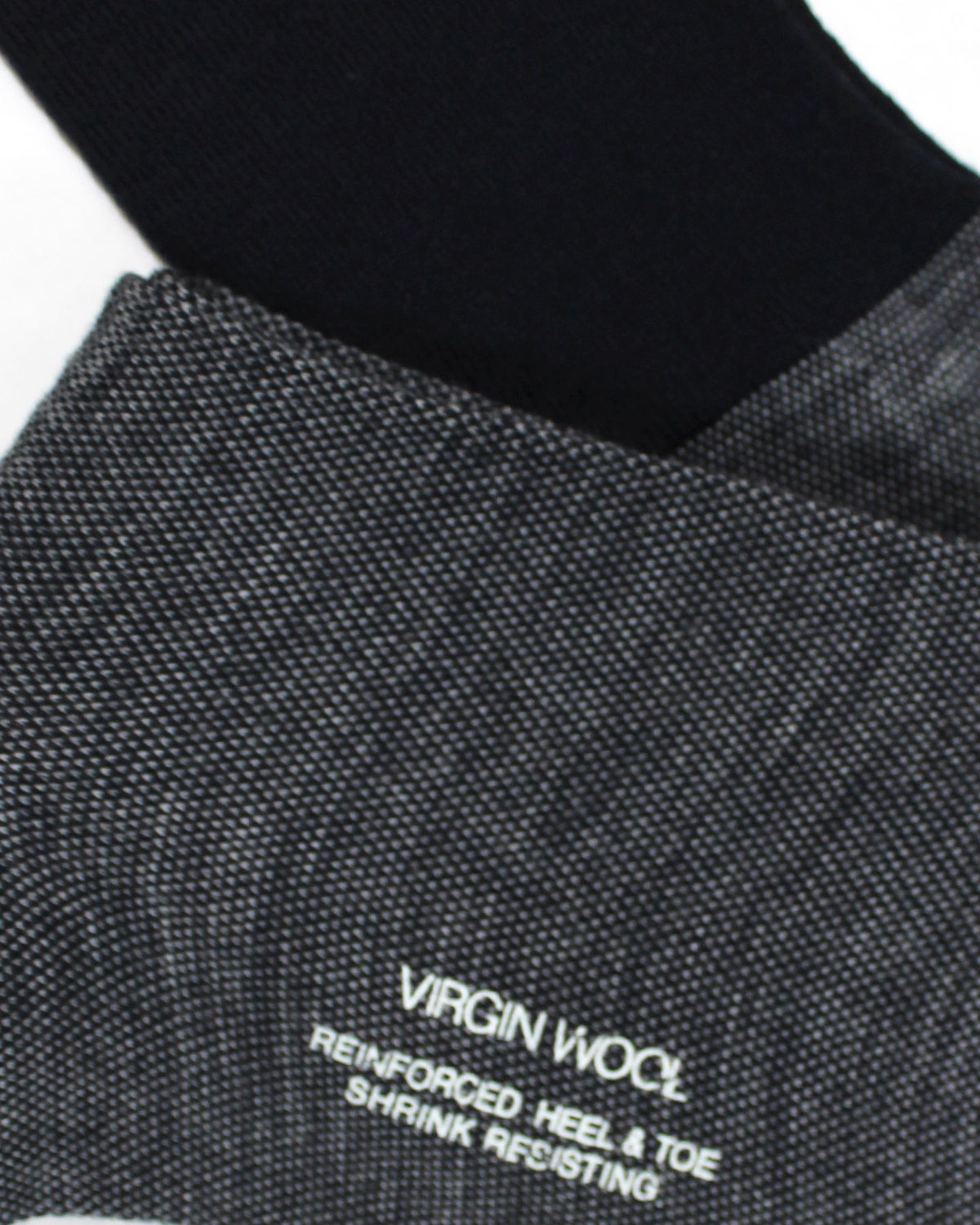 Attolini Wool Socks Midnight Blue Gray US 10.5 - EUR 43 1/2 Over The Calf