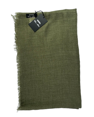 Cesare Attolini Scarf Forest Green - Cashmere Silk