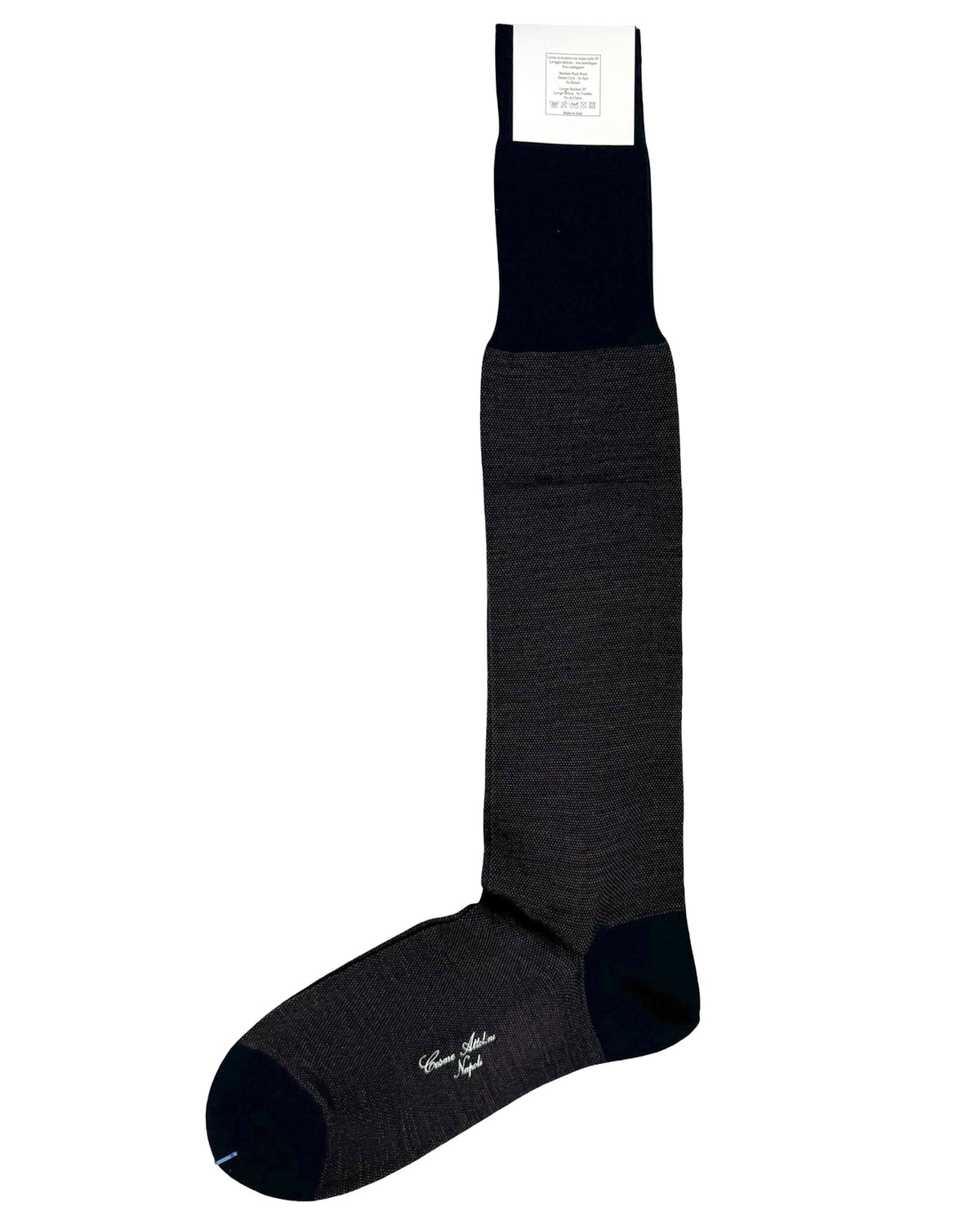 Cesare Attolini Wool Socks Brown Black